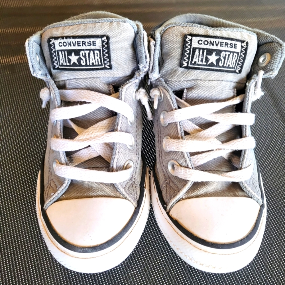 Converse little kids sz. 12 grey & black